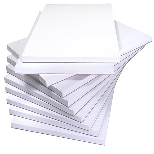 Set of 10 small writing pads with 50 sheets each