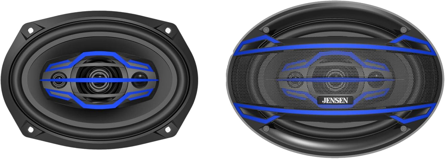 4-Way 6x9 Inch Car Audio Speakers Pair
