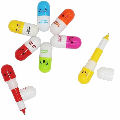 Set of 40 colorful smiling face ballpoint pens