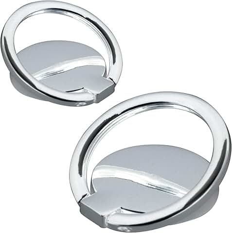 Two-pack round ultra-thin phone ring holder with 360° rotation