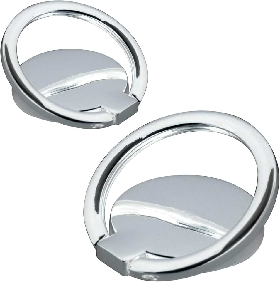 Two-pack round ultra-thin phone ring holder with 360° rotation