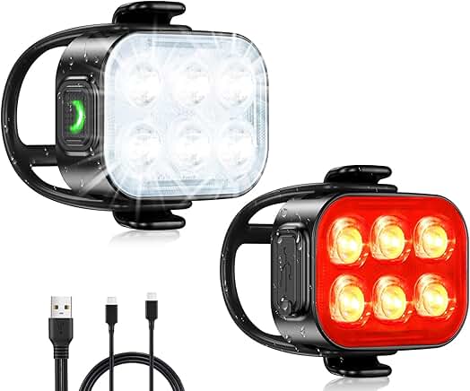 Bike Front and Rear Lights for Night Riding