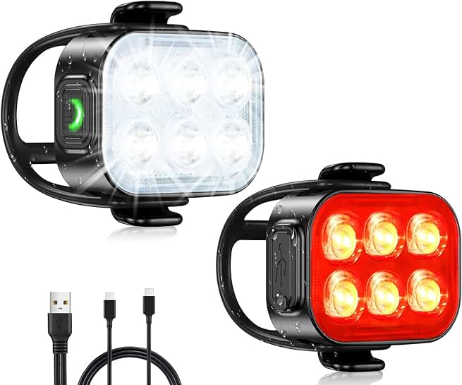 Bike Front and Rear Lights for Night Riding
