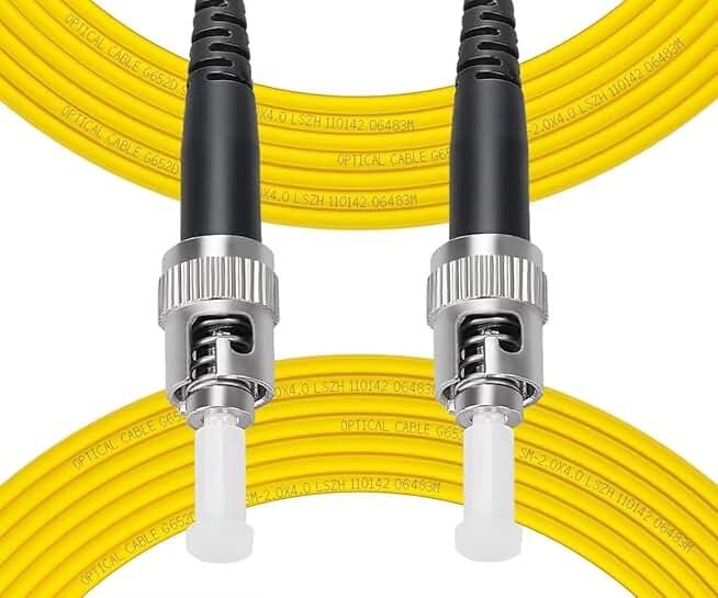 1m OS2 Single Mode Fiber Patch Cable, 5 Pack