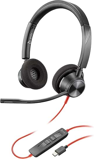 USB-C Headset with Noise-Canceling Microphone