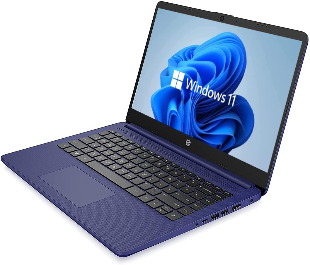 2022 14" HD Laptop, Windows 11, Intel Celeron Dual-Core Processor Up to 2.80GHz, 4GB RAM, 64GB SSD,Cobalt Blue(Renewed)