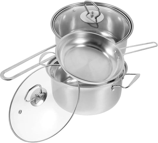 Wall-Mounted Pots and Pans Rack with 8 Hooks