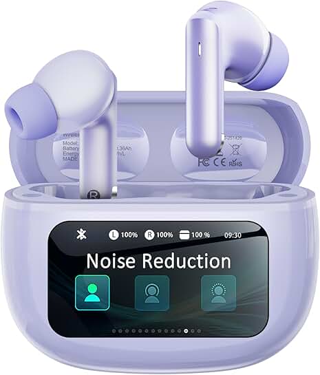 Wireless Noise Cancelling Earbuds with Charging Case