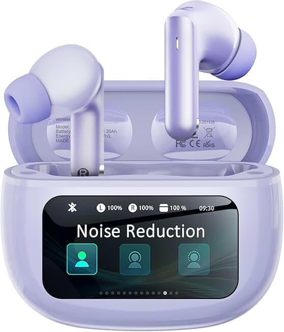 Wireless Noise Cancelling Earbuds with Charging Case