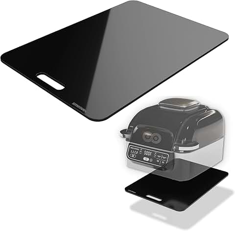 Sliding Surface Tray for Kitchen Appliances, Black, 16x12 inches