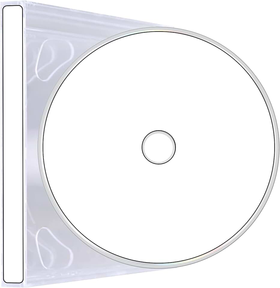 Tear-Resistant Full-Face CD/DVD Labels, 20 Discs