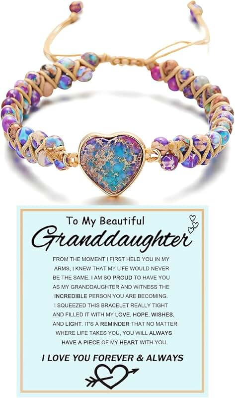 Infinity love heart bracelet for granddaughter