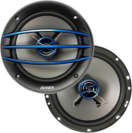 Pair of 6.5-inch 2-Way Car Audio Speakers with 100W Peak Power