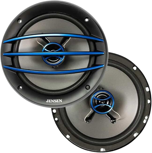 Pair of 6.5-inch 2-Way Car Audio Speakers with 100W Peak Power