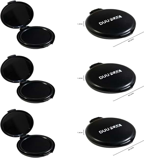 Black Inkless Fingerprint Pad Set, 6 Pieces