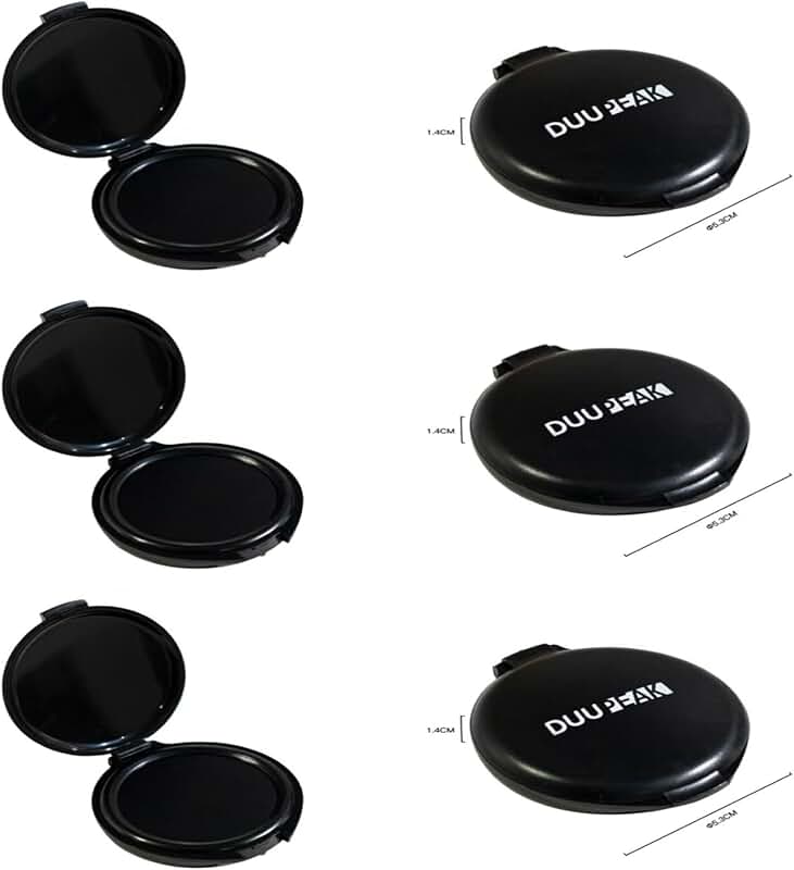Black Inkless Fingerprint Pad Set, 6 Pieces