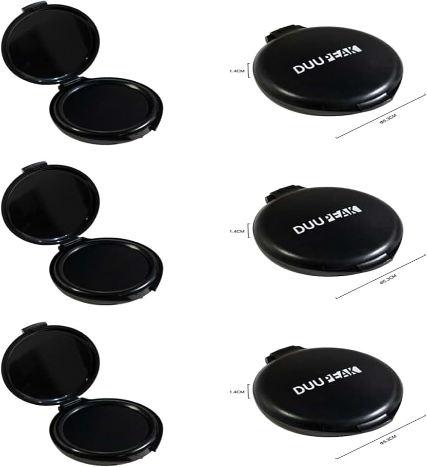 Black Inkless Fingerprint Pad Set, 6 Pieces