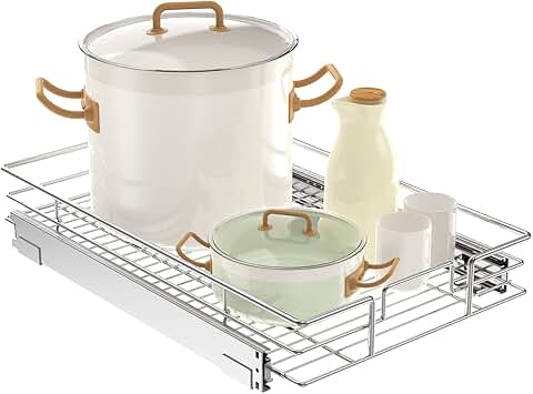 Pull Out Cabinet Organizer 14"W x 21"D