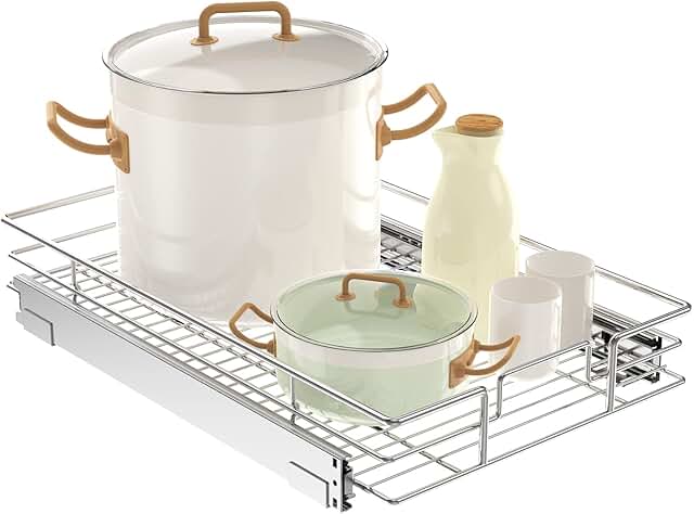 Pull Out Cabinet Organizer 14"W x 21"D