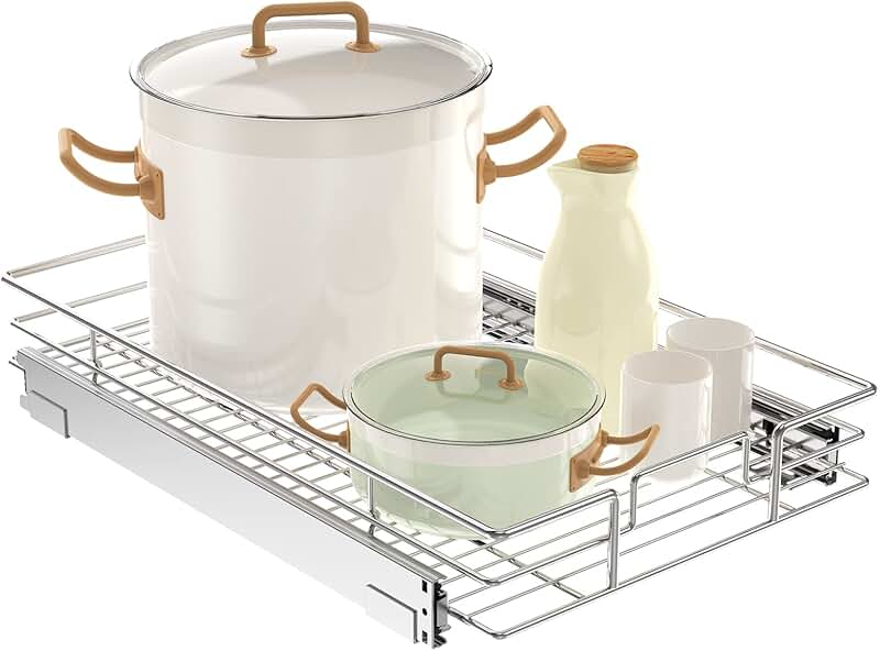 Pull Out Cabinet Organizer 14"W x 21"D