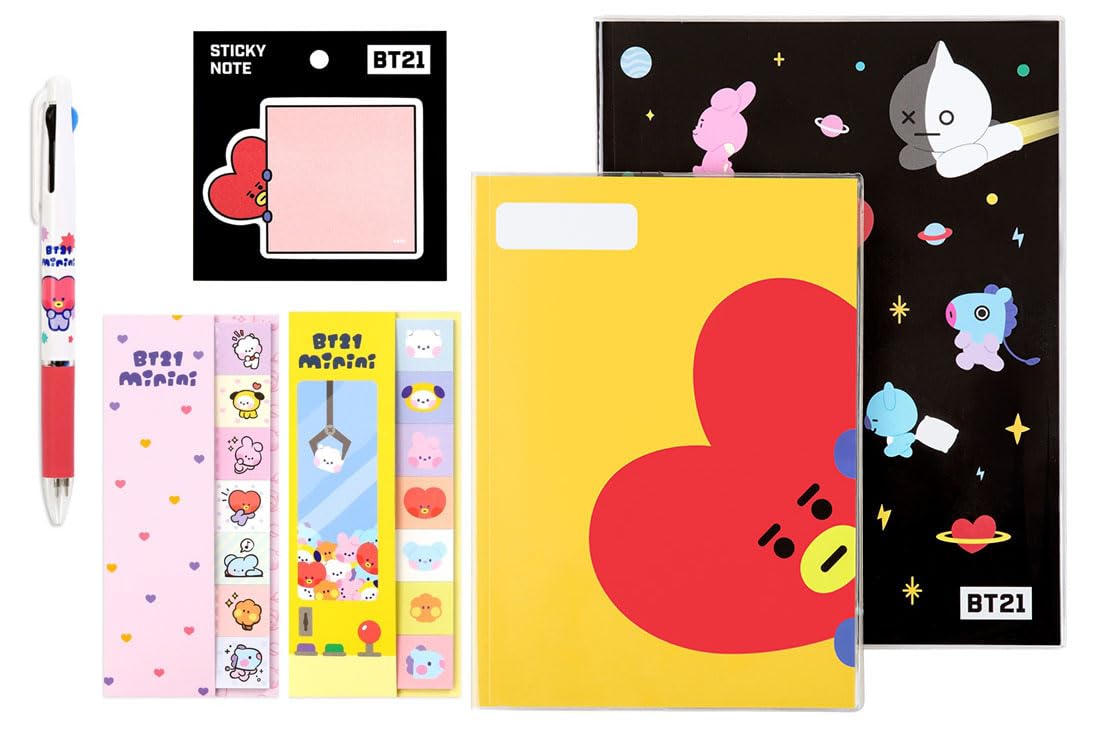 Kpop Character Stationery Set with Notes and Pen