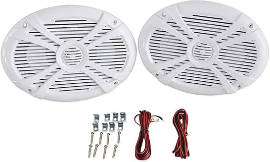 Pair of 6x9 1000W Marine Boat Speakers