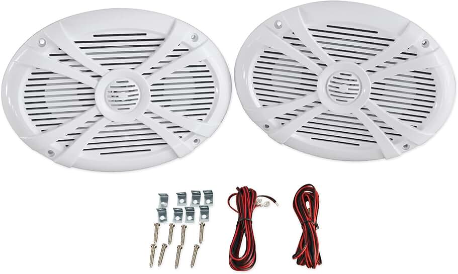 Pair of 6x9 1000W Marine Boat Speakers