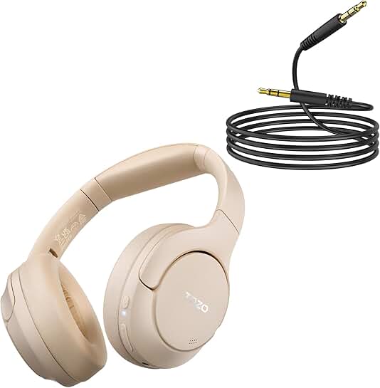 Hybrid Active Noise Cancelling Headphones with Audio Cable