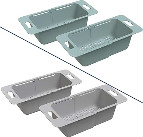 Adjustable Freezer Baskets Set of Four
