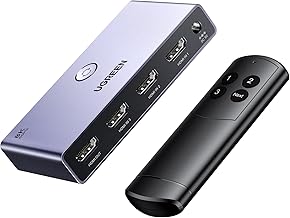 HDMI 2.1 Switch, 8K@60Hz, 3 in 1 Out, Aluminum