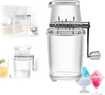 Portable Hand-Shaved Ice Machine for Home and Outdoors