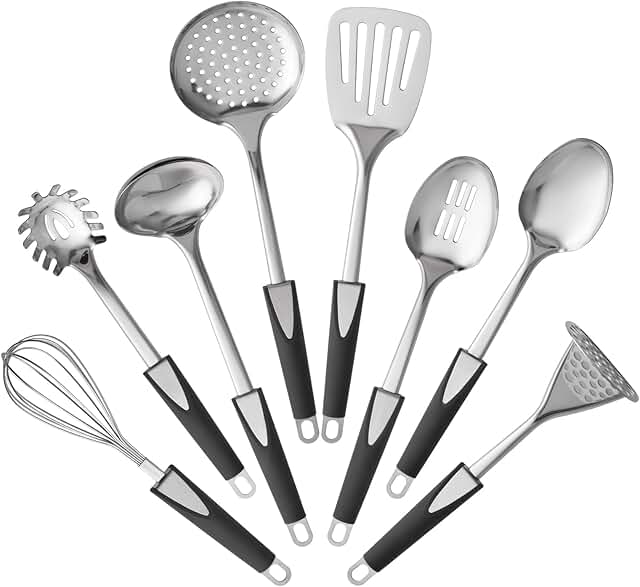 8-Piece Stainless Steel Kitchen Utensil Set