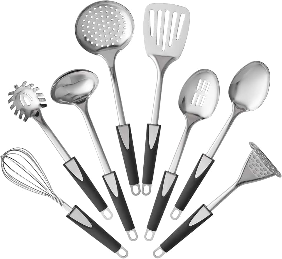 8-Piece Stainless Steel Kitchen Utensil Set