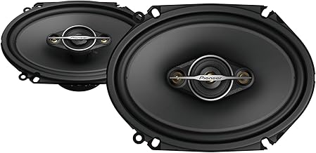 6x8 4-Way Car Speakers, 350W Max, Balanced Sound
