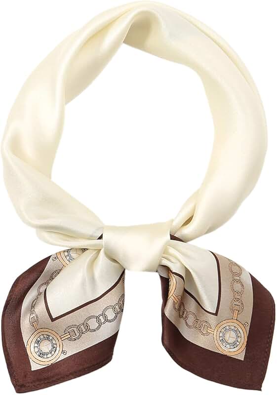 Silk Square Head and Hair Scarf for Women