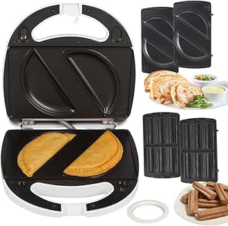 Electric Empanada and Churro Maker with Removable Plates