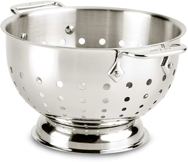 3 Quart Stainless Steel Colander with Handle