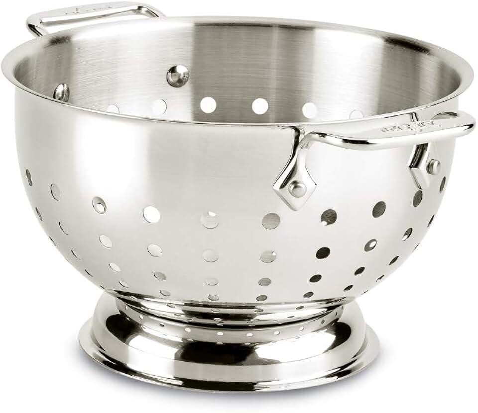 3 Quart Stainless Steel Colander with Handle