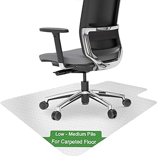 Low Pile Carpet Chair Mat for Office and Gaming
