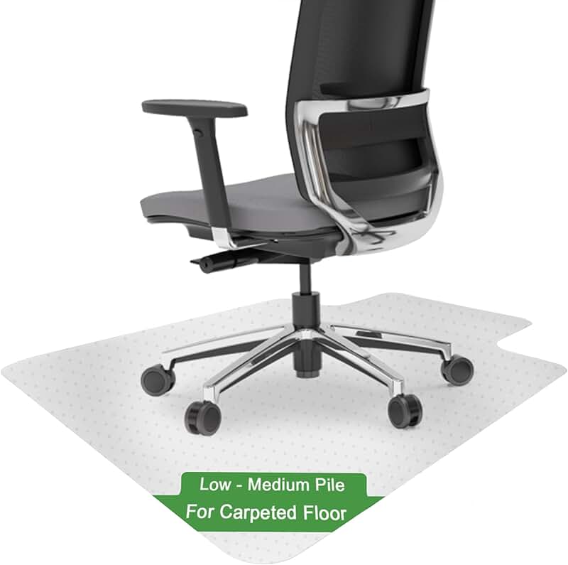 Low Pile Carpet Chair Mat for Office and Gaming