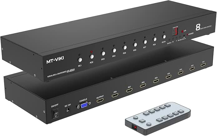 8-Port 4K HDMI Rack Mount Switch with Auto Scan