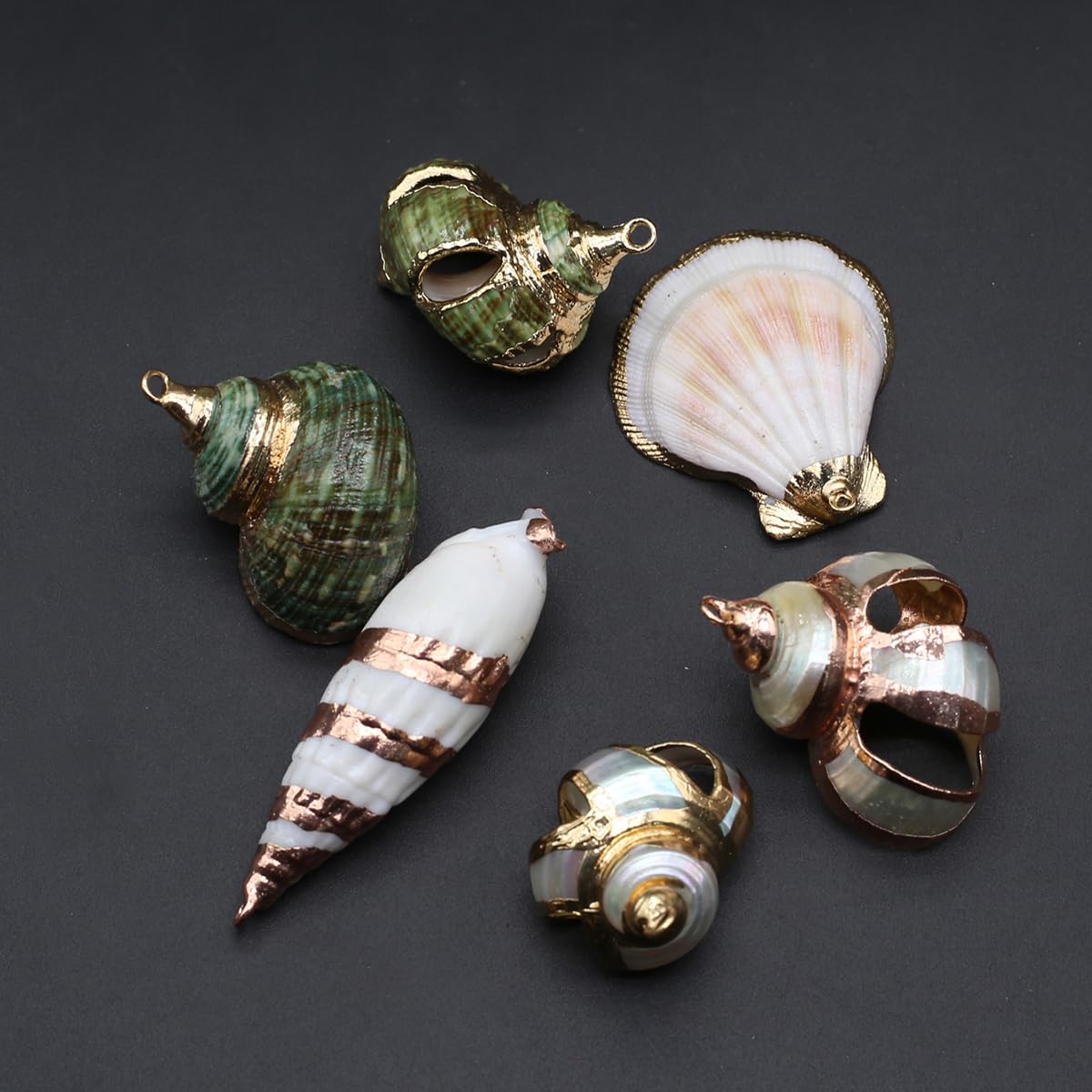 Natural Shell Pendants for Jewelry and Decor