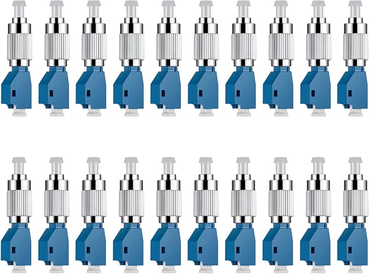 20 Pcs Fiber Optic Adapter for Single Mode Connectors