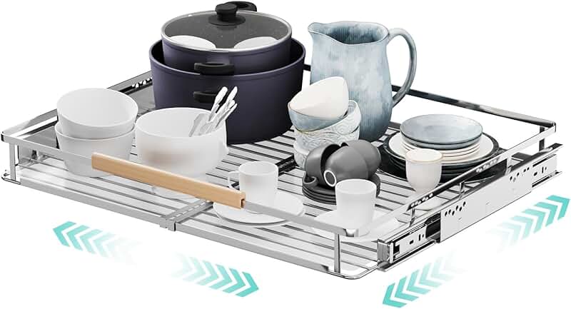 Adjustable Expandable Pull-Out Cabinet Organizer