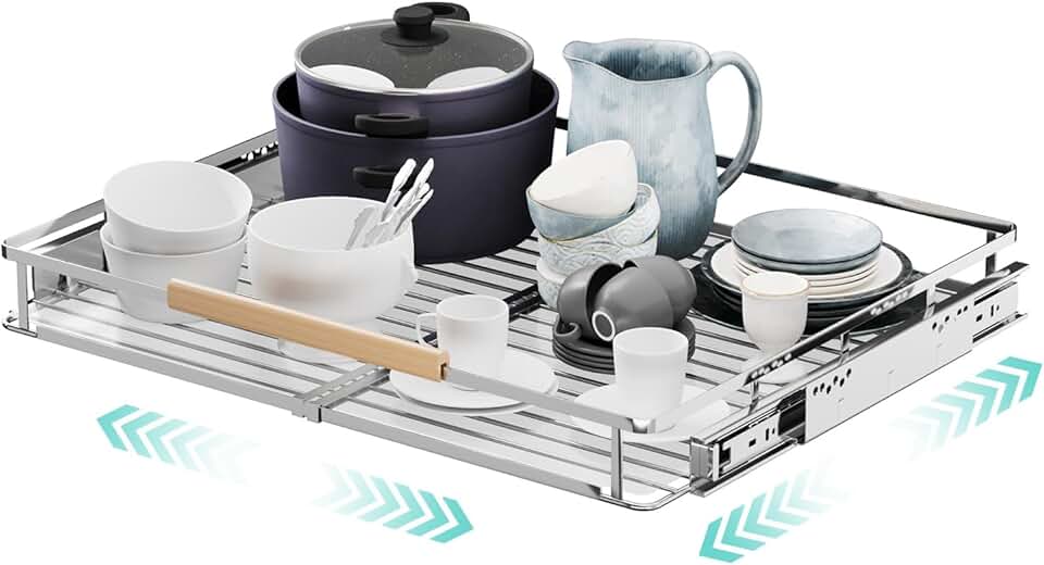 Adjustable Expandable Pull-Out Cabinet Organizer
