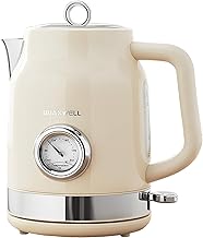 1.7L Stainless Steel Electric Kettle with Temperature Gauge