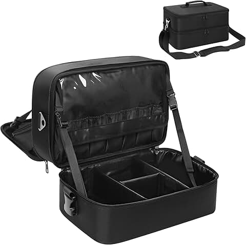 Large Professional Makeup Travel Case with Pouches