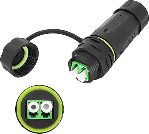 Waterproof LC Duplex Fiber Optic Adapter for Outdoor Use