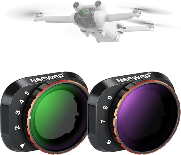 Variable ND Filter Set for Drone Camera, ND2-512, HD Glass