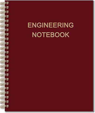 8x10 Engineering Graph Notebook with Grid Pages